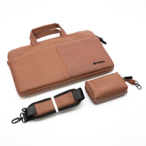 TORBA NA LAPTOP 15,6" Forcell F-Protect URBAN STYLE brązowa