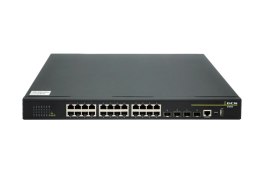S4600-28P-P-SI-R3.5 - Managed L2 PoE Access Switch 24x10/100/1000Base-T with PoE+ (370W) + 4x1000Base-X SFP, AC Power Supply, 0°