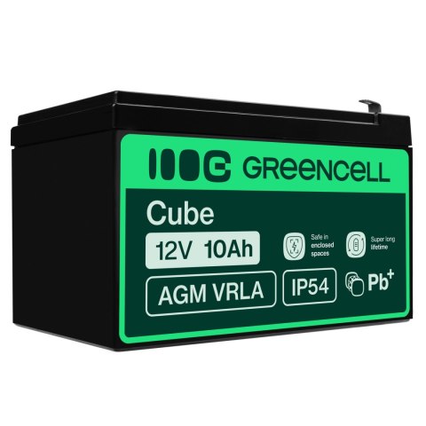 Green Cell AGM VRLA 12V 10Ah maintenance-free bateria do UPS units