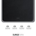 UNIQ Ład. siec. HUB Surge Mini 100Wczarny/charcoal black 2xUSB Quick Charge 3.0 + 2xUSB-C PD 3.0 (LITHOS Collective)