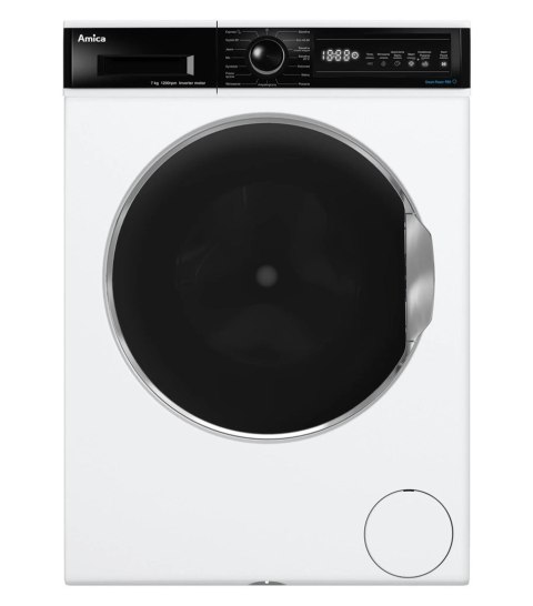 Pralka Slim AMICA WA3S712ALiSHB 7 kg 1200 obr/min | Steam PowerPro | LogicDrive | 15 programów