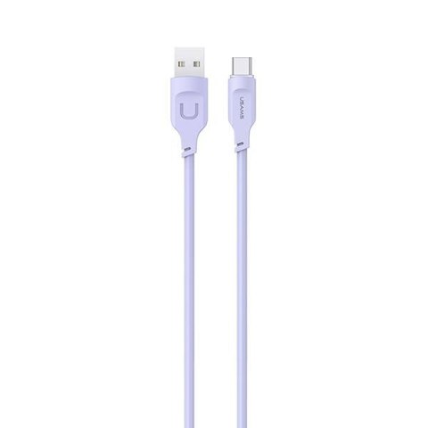 USAMS Kabel USB-C PD Fast Charging 1,2m 6A Lithe Series purpurowy/purple SJ568USB03 (US-SJ568)