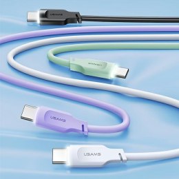 USAMS Kabel USB-C na USB-C PD Fast Charging 1,2m 100W Lithe Series czarny/black SJ567USB01(US-SJ567)