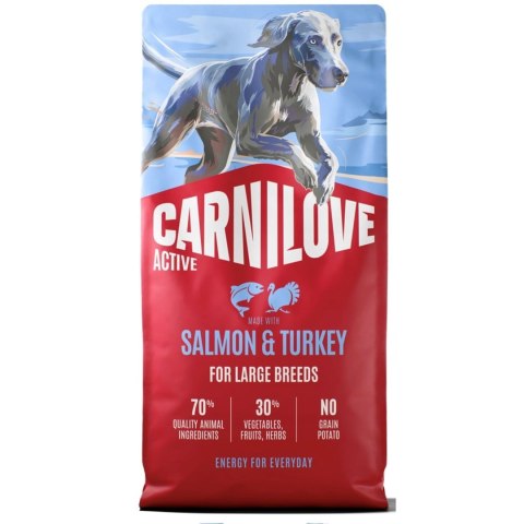 CARNILOVE ACTIVE DOG SALMON&TURKEY AD. LARGE 12kg