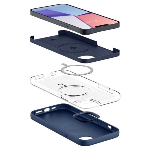 Spigen Silicone Fit iPhone 14 Plus 6,7" MAG Magsafe granatowy/navy blue ACS04921