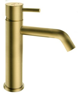 WASHBASIN MIXER LOW BRUSHED GOLD
