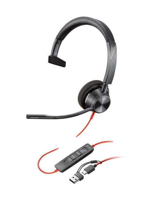 Słuchawki Poly Blackwire 3310 Mono Microsoft Teams USB-C