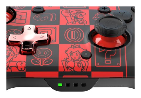 PDP REMATCH GLOW Czarny, Zielony, Czerwony Gamepad Analogowa/Cyfrowa Nintendo Switch, Nintendo Switch OLED
