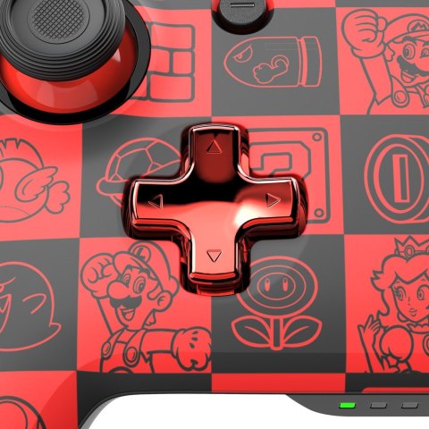 PDP REMATCH GLOW Czarny, Zielony, Czerwony Gamepad Analogowa/Cyfrowa Nintendo Switch, Nintendo Switch OLED