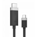 ALOGIC FUCHD2-SGR adapter kablowy 2 m HDMI Typu A (Standard) USB Type-C Szary