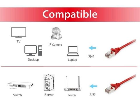 Equip 606511 kabel sieciowy Czerwony 30 m Cat6a S/FTP (S-STP)