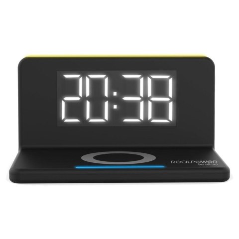 RealPower ChargeAir Cyfrowy budzik Czarny