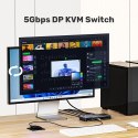 Unitek Przełącznik KVM 8K@60Hz USB 3.0 5Gbps DP