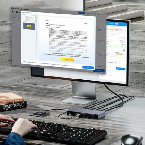 Unitek Przełącznik KVM 8K@60Hz USB 3.0 5Gbps DP