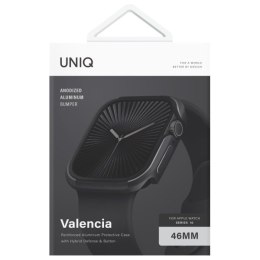 UNIQ etui Valencia Apple Watch Series 46mm czarny/midnight black