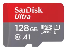SanDisk Ultra microSD 128GB + SD-adapt.
