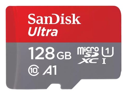SanDisk Ultra microSD 128GB + SD-adapt.