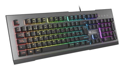 GENESIS Rhod 500 RGB klawiatura Gaming USB QWERTY ES Hiszpański Czarny