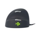R Go Tools R-Go Pele HE ergonomisch links USB mittel juodas/silb retail