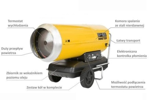 MASTER NAGRZEWNICA OLEJOWA B360 BEZ ODPROWADZENIA SPALIN 111KW