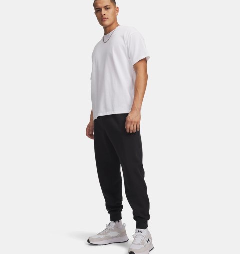 Under Armour UA Rival Fleece Męski Czarny Bawełna, Poliester