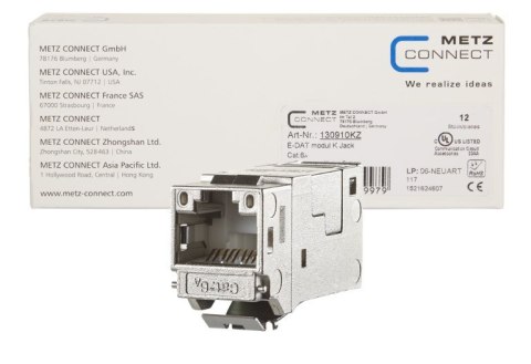 METZ CONNECT 130910KZ wtyczka RJ45 Srebrny