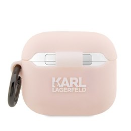 Karl Lagerfeld KLA3RUNIKP AirPods 3 cover różowy/pink Silicone Karl Head 3D