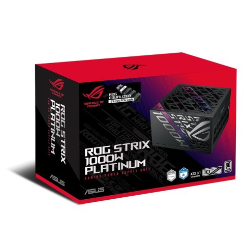 ASUS ROG -STRIX-1000P-GAMING-E moduł zasilaczy 1000 W 20+4 pin ATX ATX Czarny
