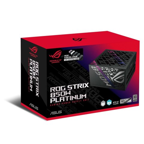 ASUS ROG -STRIX-850P-GAMING-E moduł zasilaczy 850 W 20+4 pin ATX ATX Czarny