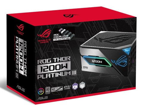 ASUS ROG -THOR-1200P3-GAMING-E moduł zasilaczy 1200 W 24-pin ATX ATX Czarny