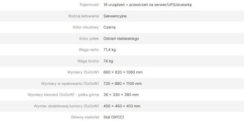 AVTEK SZAFKA DO ŁADOWANIA LAPTOPÓW CHARGING CART 16