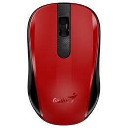 Genius Mysz NX-8008S, 1200DPI, 2.4 [GHz], optyczna, 3kl., bezprzewodowa USB, czerwona, 1 szt AA