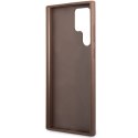 Guess GUHCS23LG4GFBR S23 Ultra S918 brązowy/brown hard case 4G Metal Gold Logo