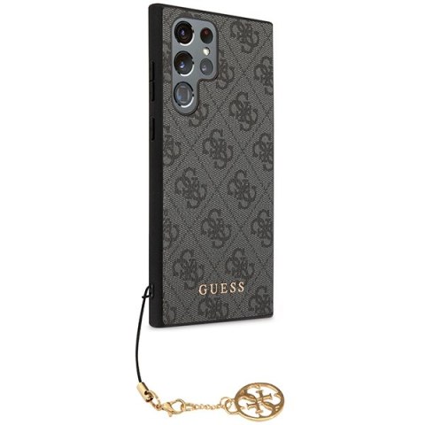 Guess GUHCS23LGF4GGR S23 Ultra S918 szary/grey hardcase 4G Charms Collection