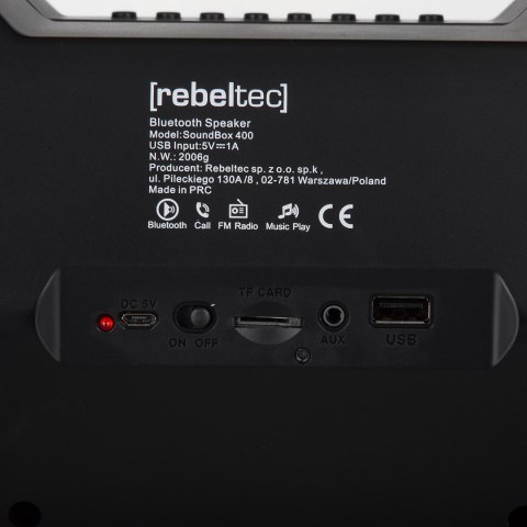Głośnik Bluetooth/FM/USB Rebeltec SoundBox 400