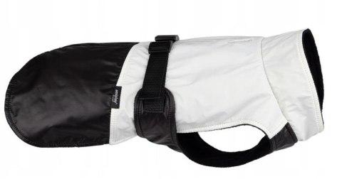 JACKET FOR DOGS FLUO BLACK. WHITE 50