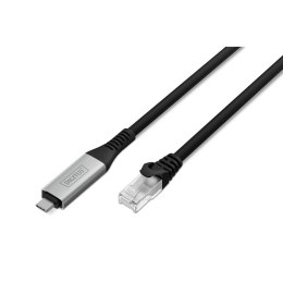 Digitus Kabel USB-C - RJ45 Ethernet, 1 Gbit/s, 15 m