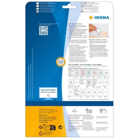 HERMA 4515 samoprzylepne etykiety Zaokrąglony prostokąt Biały 320 szt.