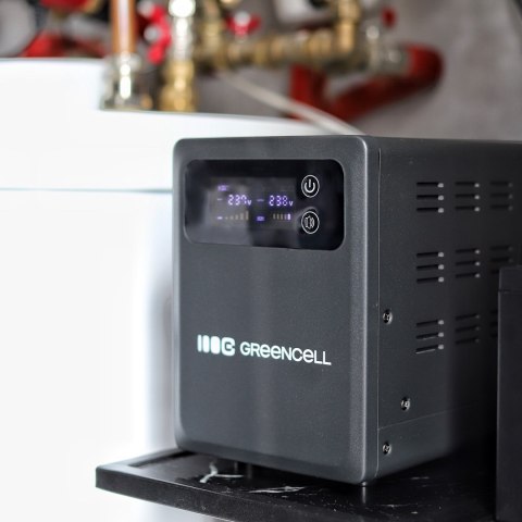 UPS zasilacz awaryjny Greencell PowerCore 2000VA 1200W AVR 24VDC LCD