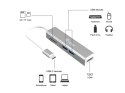 Equip 133480 stacja dokująca USB 3.2 Gen 1 (3.1 Gen 1) Type-C Srebrny