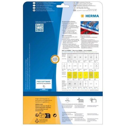 HERMA 4693 etykiet do nadruku Biały Samoprzylepne etykiety do drukowania
