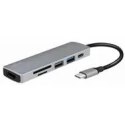 LogiLink UA0343 stacja dokująca USB 3.2 Gen 1 (3.1 Gen 1) Type-C Aluminium