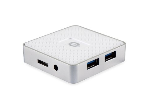 Conceptronic HUBBIES03W huby i koncentratory USB 3.2 Gen 1 (3.1 Gen 1) Micro-B 5000 Mbit/s Biały