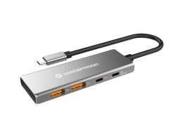 Conceptronic HUBBIES15G huby i koncentratory USB 3.2 Gen 2 (3.1 Gen 2) Type-C 10000 Mbit/s Szary