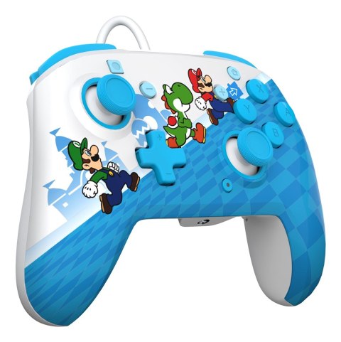 PDP Rematch: Mario Escape Wielobarwny USB Gamepad Analogowa/Cyfrowa Nintendo Switch, Nintendo Switch Lite, Nintendo Switch OLED