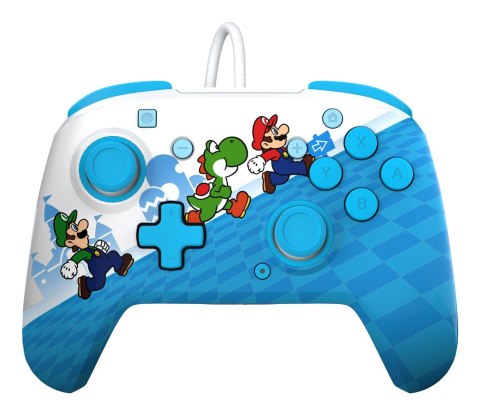 PDP Rematch: Mario Escape Wielobarwny USB Gamepad Analogowa/Cyfrowa Nintendo Switch, Nintendo Switch Lite, Nintendo Switch OLED