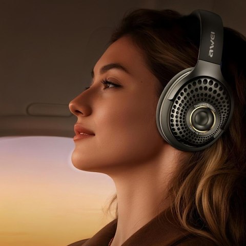 Słuchawki nauszne bezprzewodowe AWEI AT30 Bluetooth 6.0 czarne