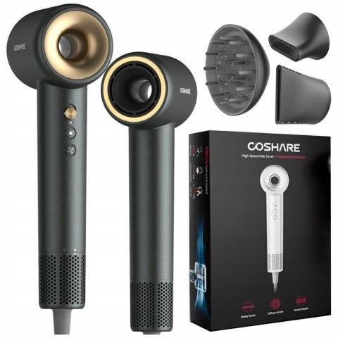 Suszarka do włosów COSHARE SuperFlow1 Professional HD10EP czarny