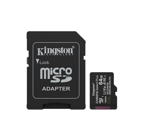 KINGSTON microSDXC 64GB Canvas Select Plus 3 + ADP
