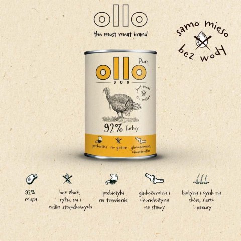Ollo Pure Indyk 850g